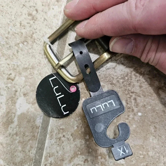 LULU NYC Womens Brown Western Cowgirl Belt Faux Leather Rhinestone Stitching Y2K - Picture 5 of 6